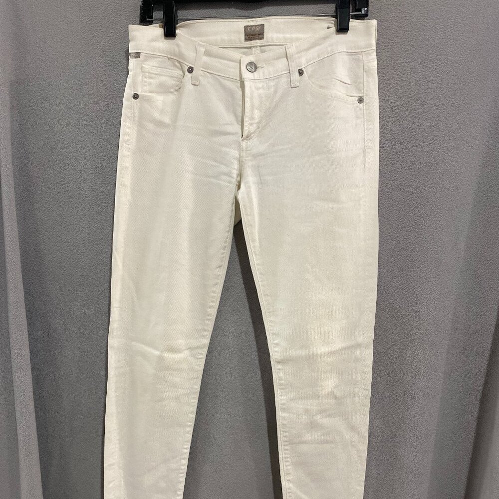 Citizens of Humanity White Skinny Jeans | Made in USA | Stretch Denim SIZE 28